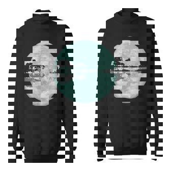 ギター 湖 反射 月 ギター ミュージシャン スウェットシャツ - Kawaiitshirt