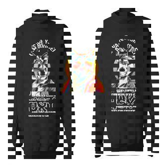 ギャングスタ ハスキー 犬 飼い主 犬 ラブ ハスキー かわいい シベリアンハスキー スウェットシャツ - Kawaiitshirt