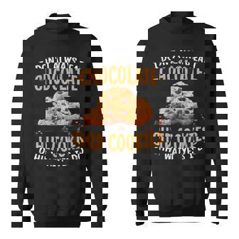 クッキーデザイン 面白いチョコレートチップクッキー スウェットシャツ - Kawaiitshirt