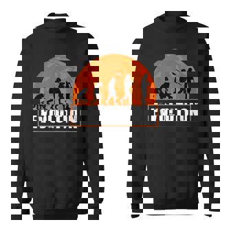 クラリネット奏者、面白いクラリネット 人類の進化 スウェットシャツ - Kawaiitshirt