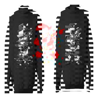 クリスマス サンタクロース ダビングダンス クリスマスライト 家族 スウェットシャツ - Kawaiitshirt
