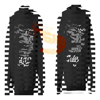 クレイジー エビ レディ シーフード ラバー ディープオーシャン アニマル エビ スウェットシャツ - Kawaiitshirt