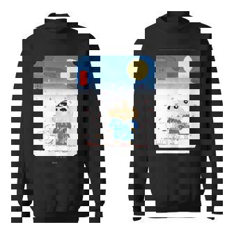 クレヨンしんちゃん 夜桜としんちゃん スウェットシャツ - Kawaiitshirt