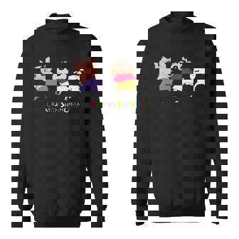 クレヨンしんちゃん 振り向き「ぶりぶり＆しんちゃん＆シロ」 長袖tシャツ スウェットシャツ - Kawaiitshirt