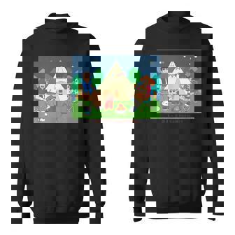 クレヨンしんちゃん 野原一家キャンプファイヤー 集合 スウェットシャツ - Kawaiitshirt