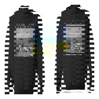 クロード モネ 面白いtシャツ アート サンタドレスの庭園 絵画 メンズ レディース 面白い 服 油彩画 スウェットシャツ - Kawaiitshirt