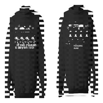 クールなランニングトレイルラン スウェットシャツ - Kawaiitshirt