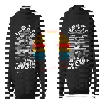 クールな猫のレトロヴィンテージ 素晴らしいために生まれました スウェットシャツ - Kawaiitshirt