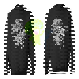 クールブロッコリー ベジタリアン ビーガン ベジタブルフード メンズ レディース スウェットシャツ - Kawaiitshirt