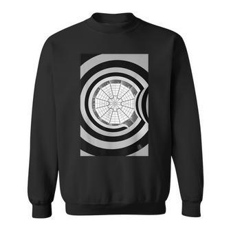 グッゲンハイム美術館 建築愛好家 ブラック&ホワイトデザイン スウェットシャツ - Kawaiitshirt