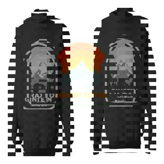 グランドティトン国立公園 レトロサンセット ヴィンテージ スウェットシャツ - Kawaiitshirt