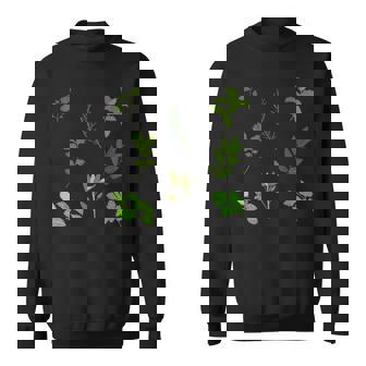 グリーン 料理 料理 ガーデン ハーブ パターン スウェットシャツ - Kawaiitshirt