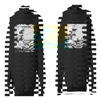 グレートウェーブ 葛飾北斎 名物 ヴィンテージアート おしゃれ スウェットシャツ - Kawaiitshirt