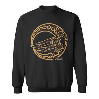 ケルトの月と部族のカラス ウィッカ オカルトシンボル スウェットシャツ - Kawaiitshirt