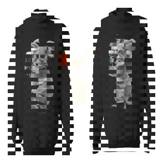 コアラ ビールを飲む リアル スウェットシャツ - Kawaiitshirt