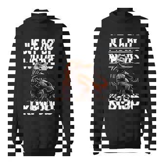 コモドドラゴンを愛するただの少年 男の子 キッズ スウェットシャツ - Kawaiitshirt