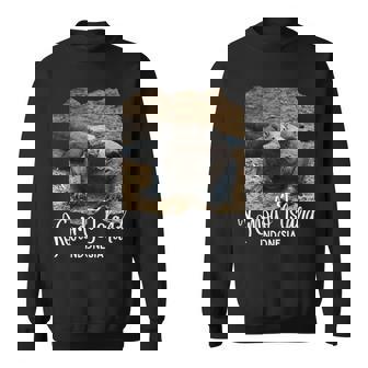 コモド島 インドネシア レトロポスターコモドドラゴン スウェットシャツ - Kawaiitshirt