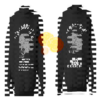 コロッケ 食好き、いつもコロッケを食べる時間だ スウェットシャツ - Kawaiitshirt