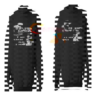 コントラ タイトル スクリーン レトロ ゲーマー ピクセル ウォリアー クラシック ゲーム スウェットシャツ - Kawaiitshirt