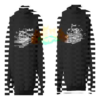 コーギー イヌ 麻雀 面白いtシャツ 犬 文字入り メンズ おもしろ 面白い 服 おもしろグッズ ネタ 雀士 スウェットシャツ - Kawaiitshirt