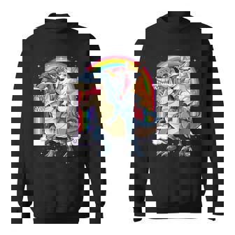 コーギー ユニコーン 恐竜 レックス キッズ ガールズ レインボー ギフト スウェットシャツ - Kawaiitshirt