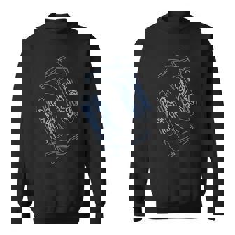 コースタル カウガール ブルー カウボーイブーツ コケット ウエスタン スウェットシャツ - Kawaiitshirt