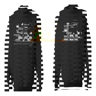 コーヒーいかが？ 猫 コーヒー スウェットシャツ - Kawaiitshirt