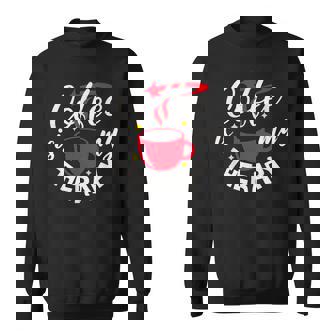 コーヒーは私のセラピー、面白いカフェイン愛好家 スウェットシャツ - Kawaiitshirt