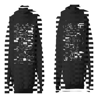 コーヒー柄 カフェイン エスプレッソ カプチーノ カフェインレス カフェ スウェットシャツ - Kawaiitshirt