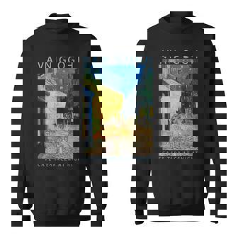 ゴッホ 面白いtシャツ アート 夜のカフェテラス 印象派 絵画 メンズ レディース 面白い 服 美術 油彩画 スウェットシャツ - Kawaiitshirt