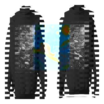 ゴッホの星空の夜のカタツムリスローモーバー動物愛好家 スウェットシャツ - Kawaiitshirt