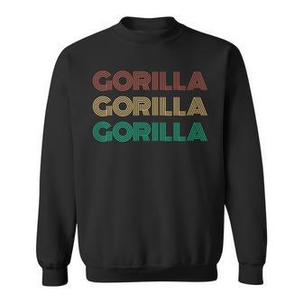 ゴリラ 学名 Gorilla Gorilla Gorilla 生物学 亜種 分類 ニシローランドゴリラ 猿 さる サル スウェットシャツ - Kawaiitshirt