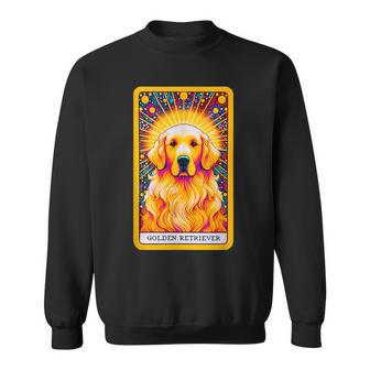 ゴールデンレトリバー 面白いtシャツ 犬 タロット カード メンズ 子供 おもしろ 服 グッズ ネタ わんこ スウェットシャツ - Kawaiitshirt