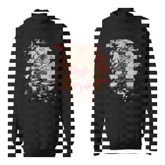 サムライキャット 日本戦士 サクラツリー 日本忍者 猫 スウェットシャツ - Kawaiitshirt