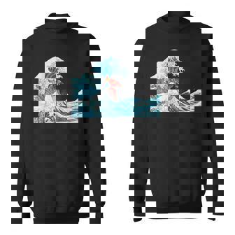サムライサーフィン神奈川大波-クールサーファー スウェットシャツ - Kawaiitshirt