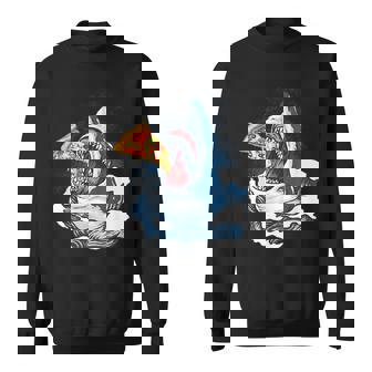サメが食べるピザ サメグッズ ジョーズ スウェットシャツ - Kawaiitshirt