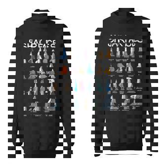 サメの顔タイプ 捕食者 面白いサメ 魚 サメ スウェットシャツ - Kawaiitshirt