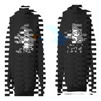 サメパンチ パンチを繰り出すサメ さめ 鮫 おもしろ スウェットシャツ - Kawaiitshirt