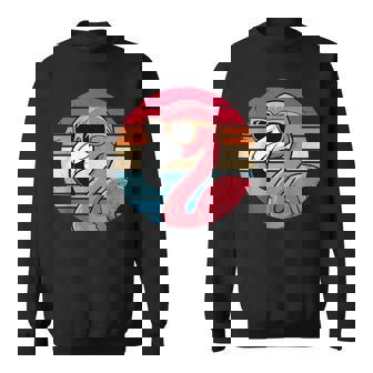 サングラス ヴィンテージ フラミンゴ 70年代 80年代 90年代 面白い フラミンゴ スウェットシャツ - Kawaiitshirt