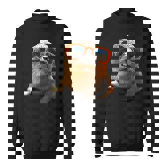 サングラスをかけたアザラシ かわいいアザラシ スウェットシャツ - Kawaiitshirt