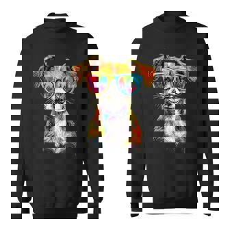 サングラスをかけたジャック・ラッセル・テリア ジャック・ラッセル愛好家 スウェットシャツ - Kawaiitshirt