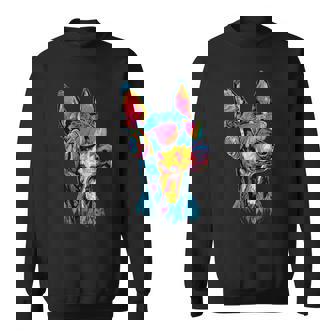 サングラスをかけたドーベルマン 犬のモチーフ 誇り高いドーベルマン スウェットシャツ - Kawaiitshirt