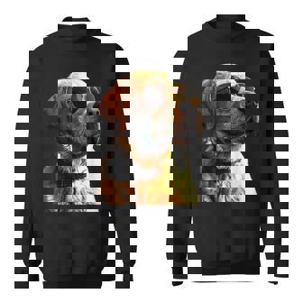 サングラスをかけたラブラドール・レトリバー 愛犬ラブラドール スウェットシャツ - Kawaiitshirt