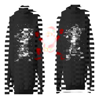 サンタ ウエイトリフティング ジム トレーニング クリスマス フィットネス スウェットシャツ - Kawaiitshirt