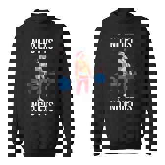 サンタ クリスマス 面白いtシャツ ウエイトリフティング 筋トレ メンズ おもしろ 面白い 服 おもしろグッズ ネタ スウェットシャツ - Kawaiitshirt