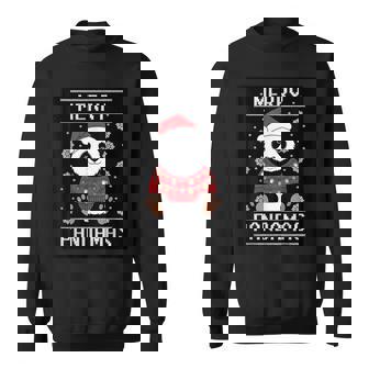 サンタ帽子付きパンダ 醜いクリスマス X-Mas スウェットシャツ - Kawaiitshirt