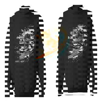 サーファー猫 サーフィン スウェットシャツ - Kawaiitshirt