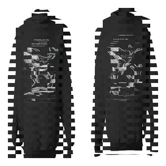 ザトウクジラの解剖学アパレルクジラ航海 スウェットシャツ - Kawaiitshirt