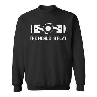 ザ・ワールド・イズ・フラット-フラット・フォー・ボクサー・エンジン Jdm レースカー スウェットシャツ - Kawaiitshirt