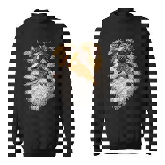 シェットランド・シープドッグ かわいい子犬の顔 犬好き ペット飼い主 スウェットシャツ - Kawaiitshirt